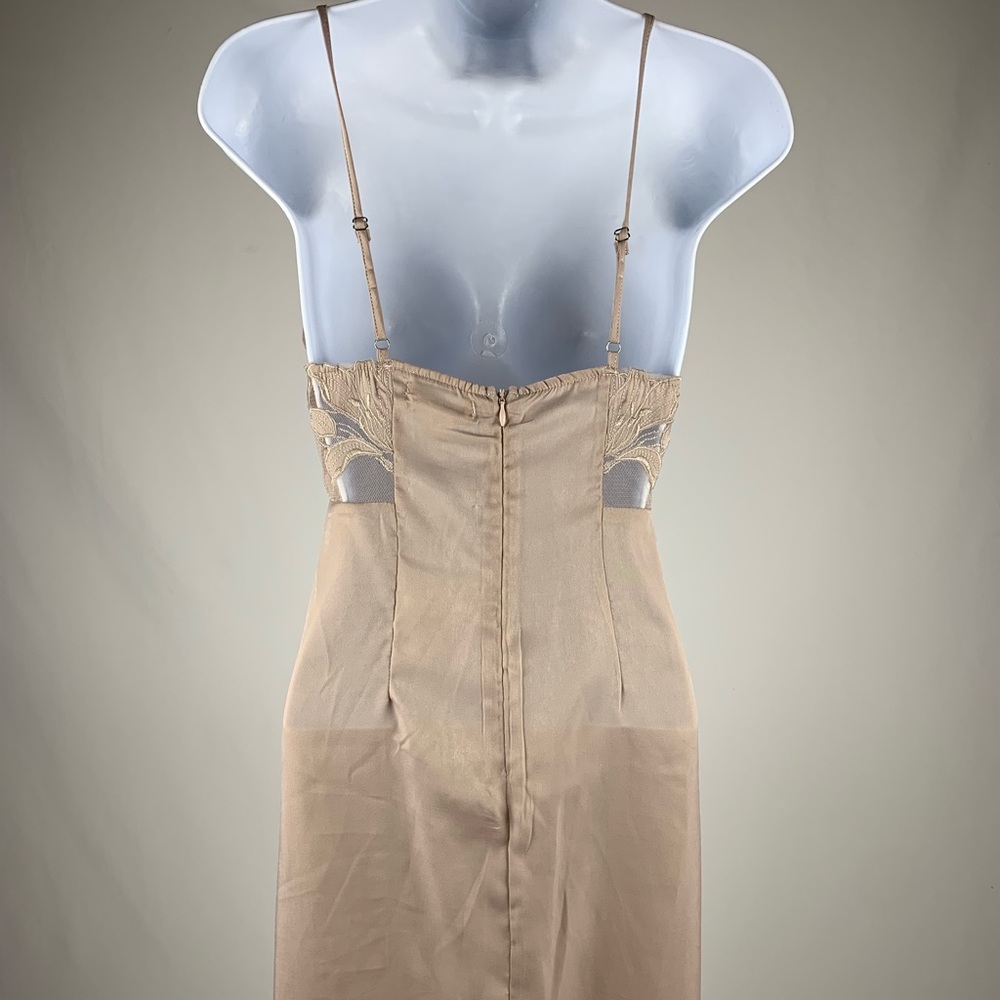 TOPSHOP/HONEY PUNCH CREAM SILK DRESS